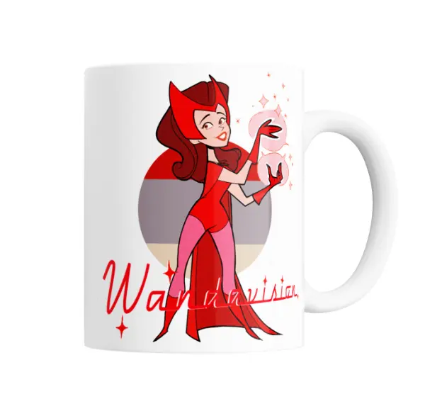 Taza de Cerámica WandaVision Scarlet Witch Dibujo