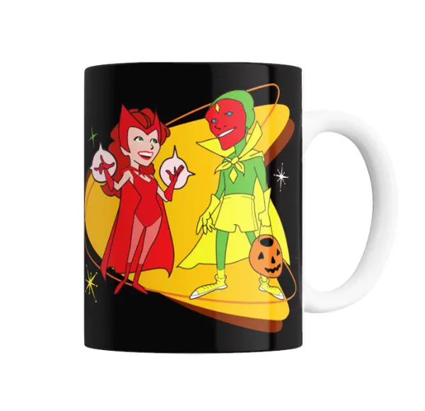 Taza de Cerámica WandaVision Bruja Escarlata y Vision Halloween