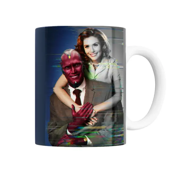 Taza de Cerámica WandaVision Visión y Wanda
