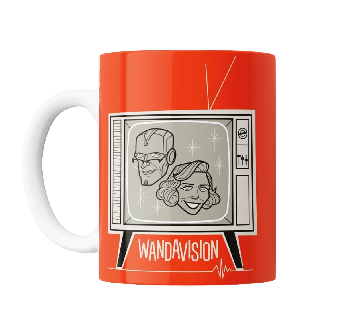 Taza de Cerámica WandaVision Vision y Wanda Televisor - vista 2