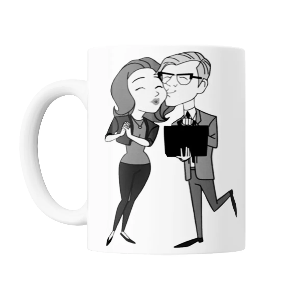 Taza de Cerámica WandaVision Pareja Vintage Beso - vista 2