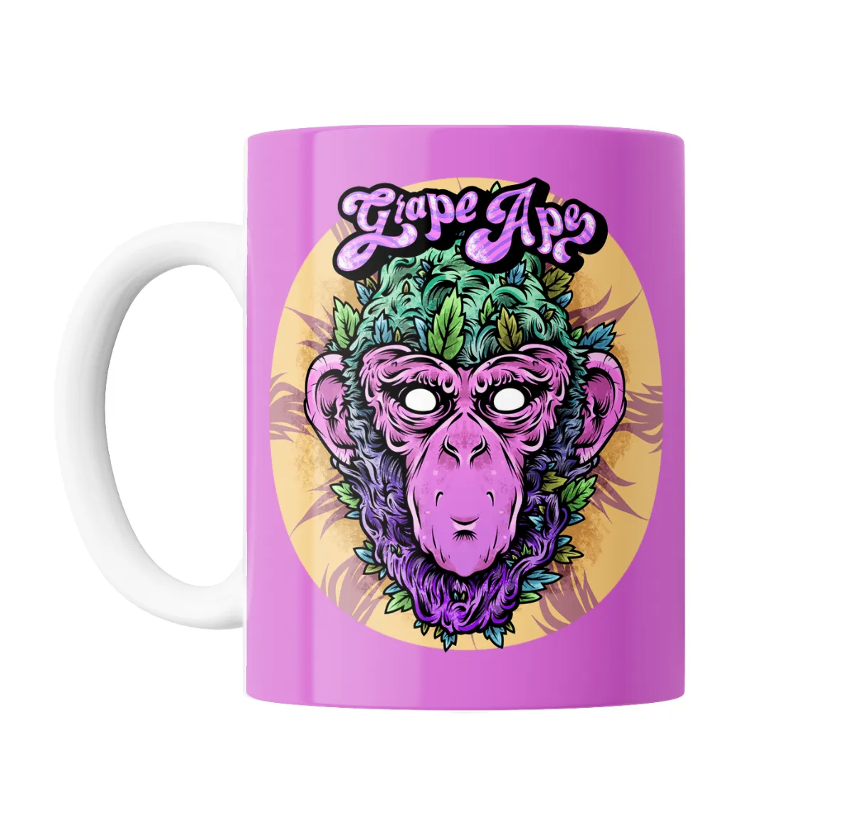 Taza de Cerámica Grape Ape Hojas de Cannabis - vista 2