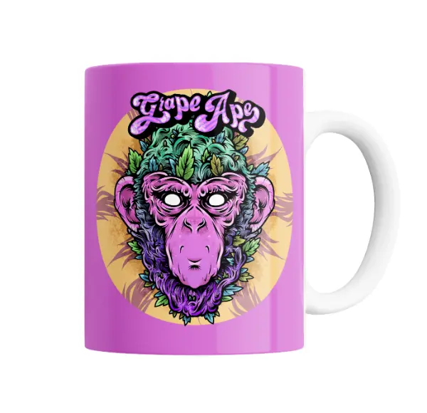 Taza de Cerámica Grape Ape Hojas de Cannabis