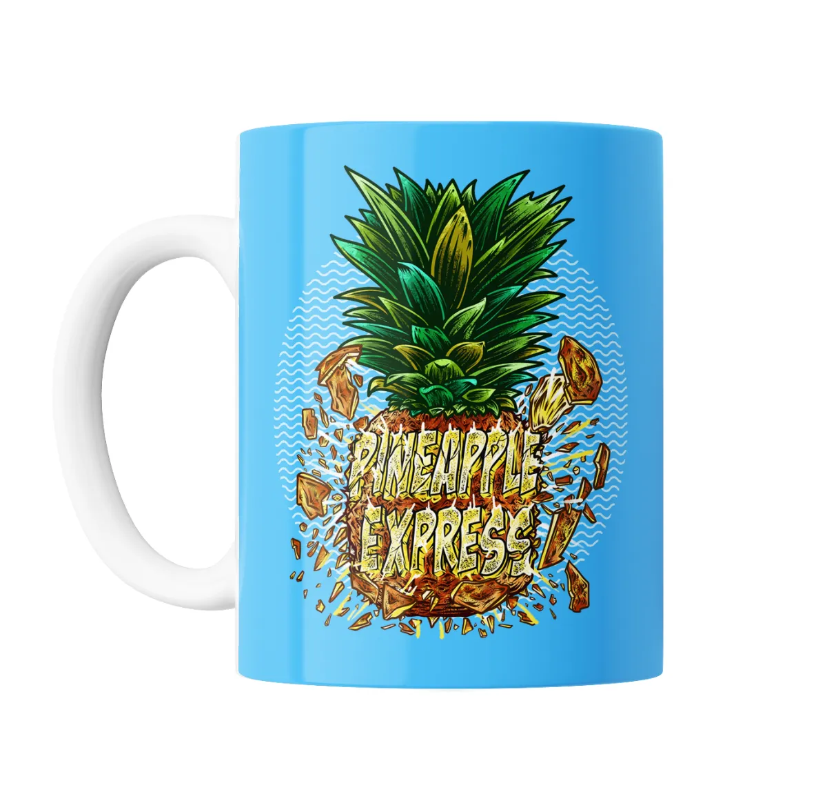 Taza de Cerámica Pineapple Express Piña Explotando - vista 2
