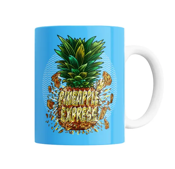 Taza de Cerámica Pineapple Express Piña Explotando