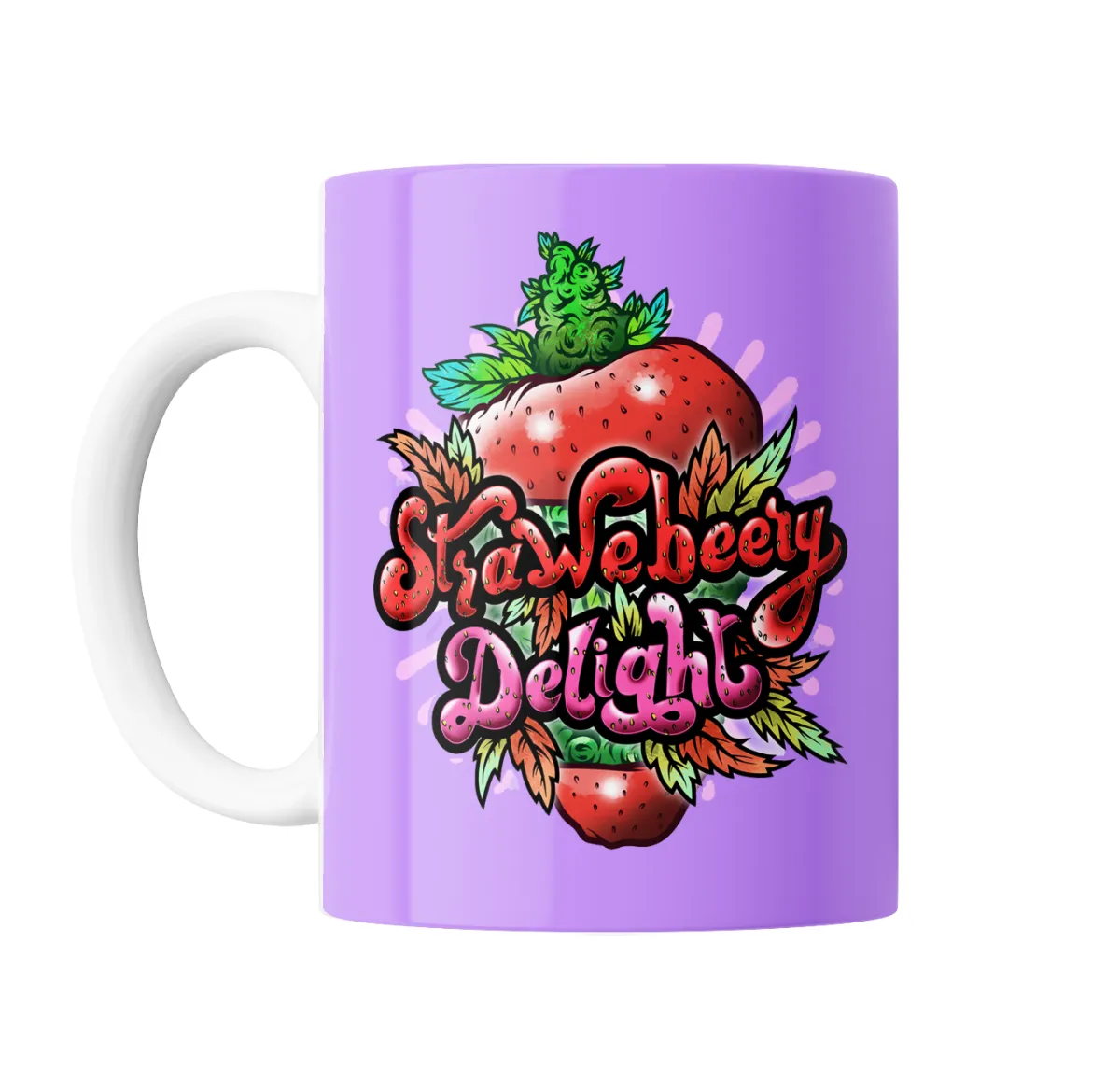 Taza de Cerámica Strawberry Delight Frutilla y Cogollo - vista 2