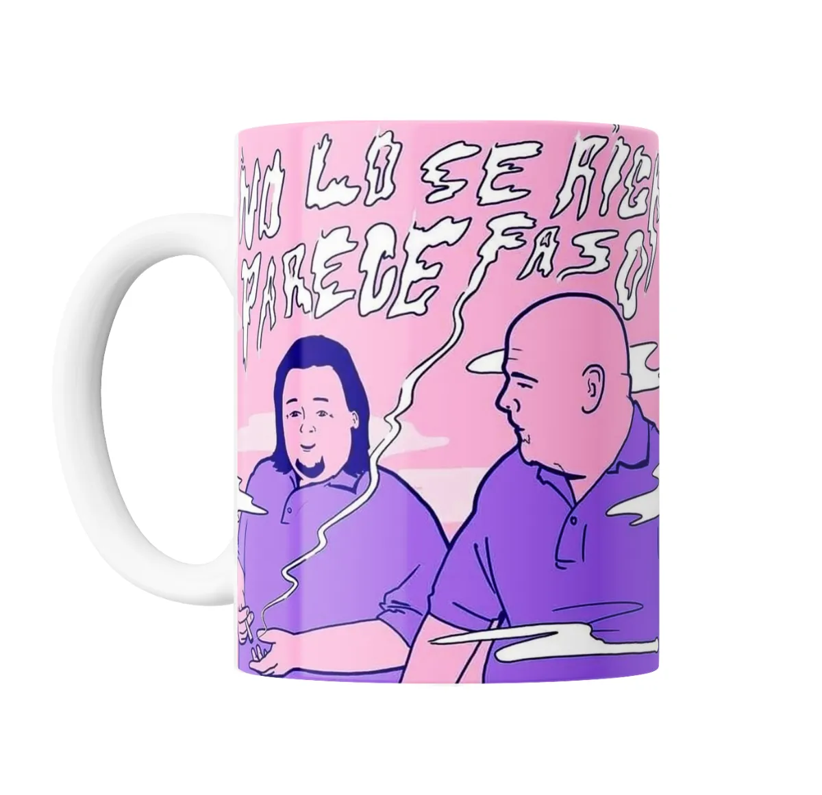 Taza de Cerámica Meme No lo sé Rick parece faso - vista 2