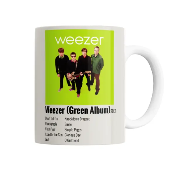 Taza de Cerámica Weezer Green Album 2001