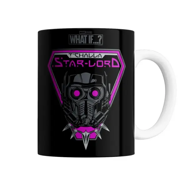 Taza de Cerámica What If T'Challa Star-Lord