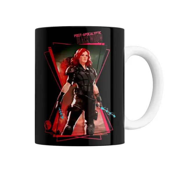 Taza de Cerámica What If Black Widow Post-Apocalíptica