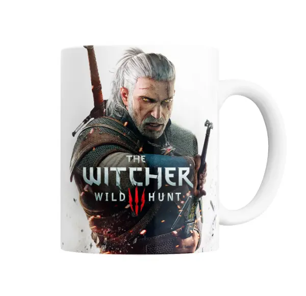 Taza de Cerámica The Witcher Geralt de Rivia Wild Hunt