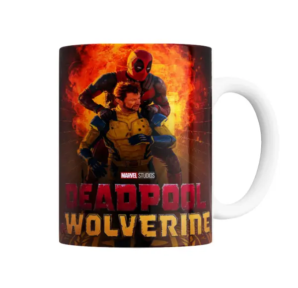 Taza de Cerámica Deadpool y Wolverine Marvel Studios