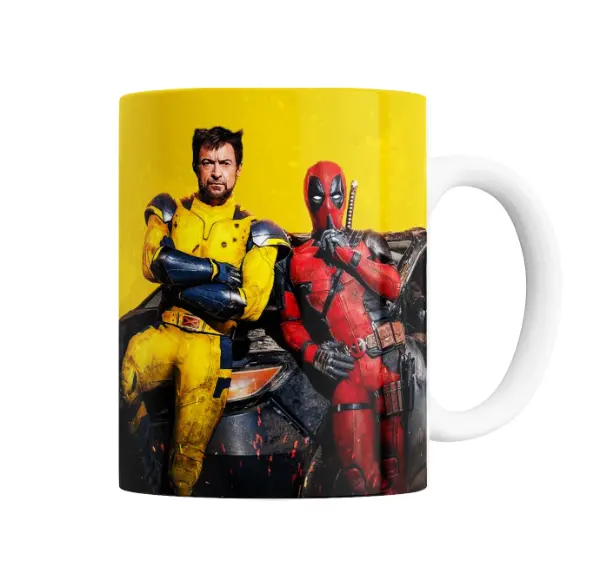 Taza de Cerámica Wolverine y Deadpool Marvel