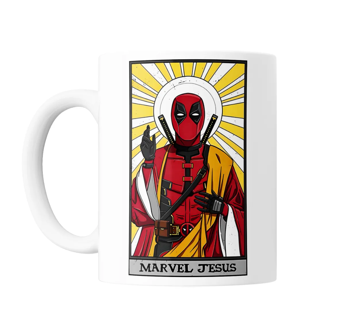Taza de Cerámica Deadpool Marvel Jesus Tarjeta del Tarot - vista 2