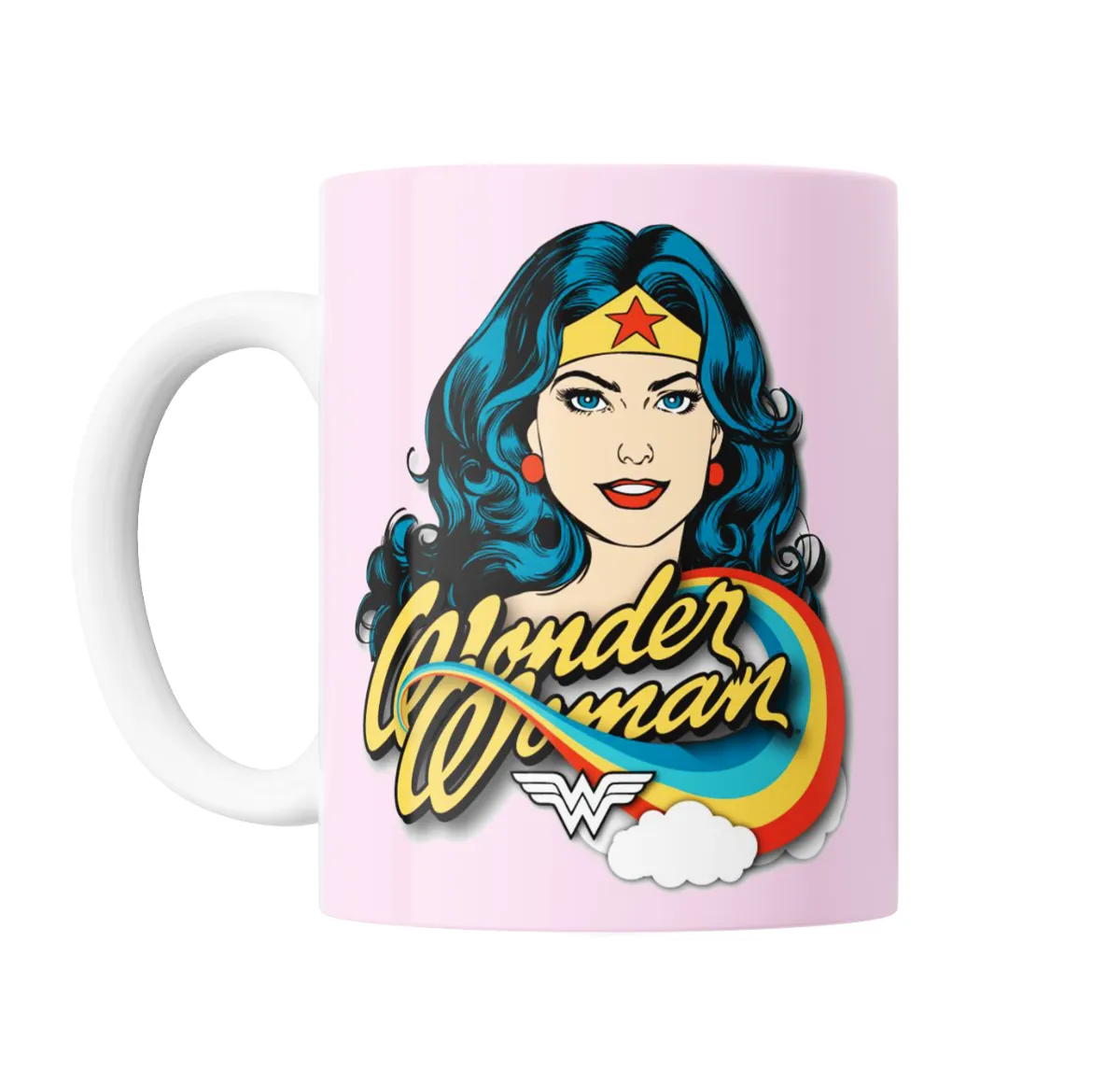 Taza de Cerámica Wonder Woman Retro Logo - vista 2