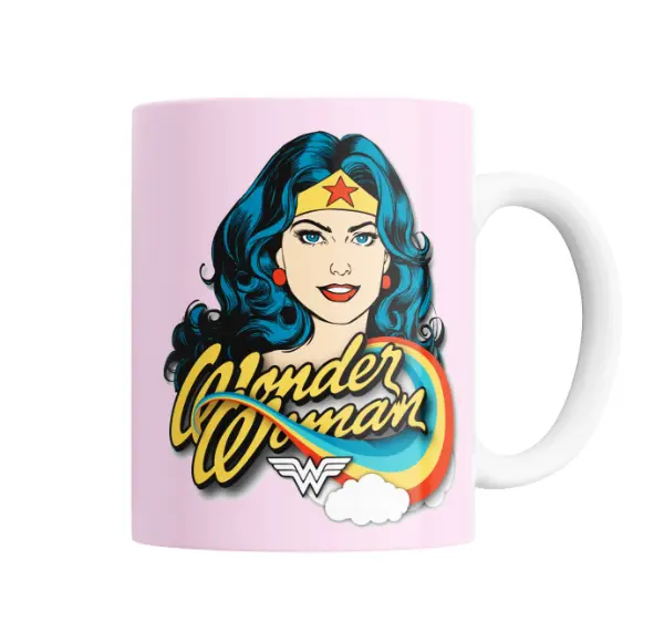 Taza de Cerámica Wonder Woman Retro Logo