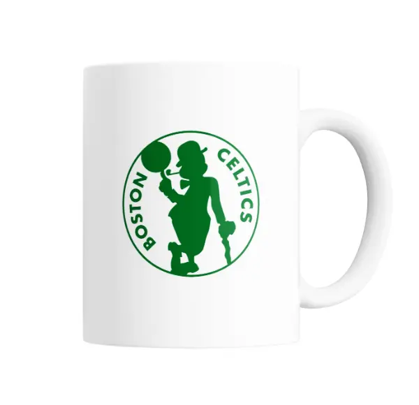 Taza de Cerámica Boston Celtics Leprechaun con Pelota