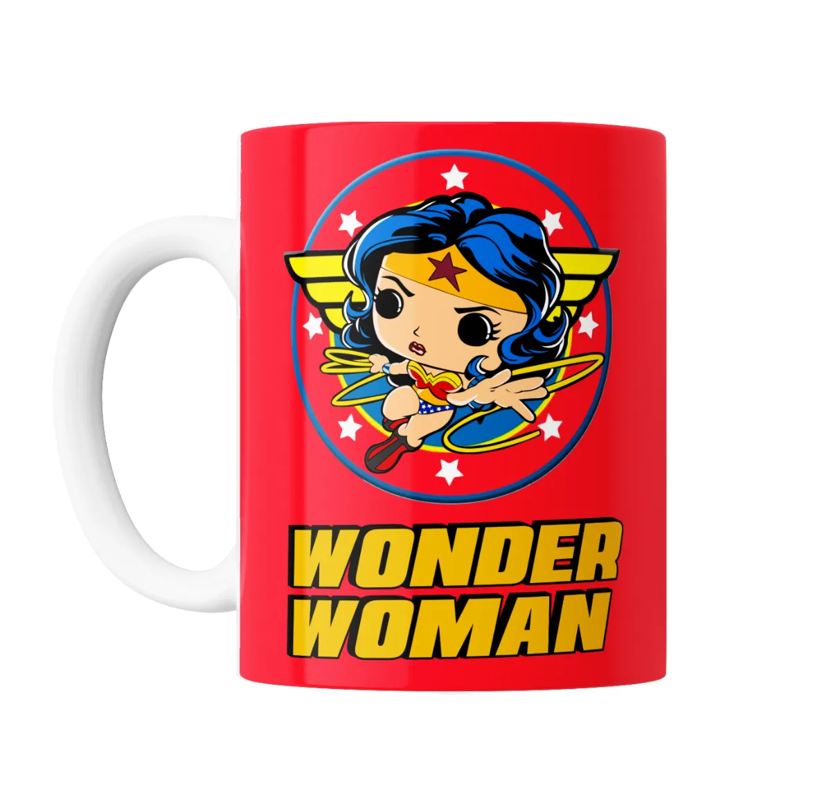 Taza de Cerámica Wonder Woman Funko Pop Estilo Chibi - vista 2