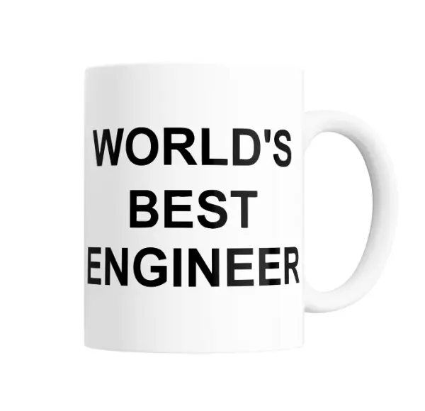 Taza de Cerámica World's Best Engineer