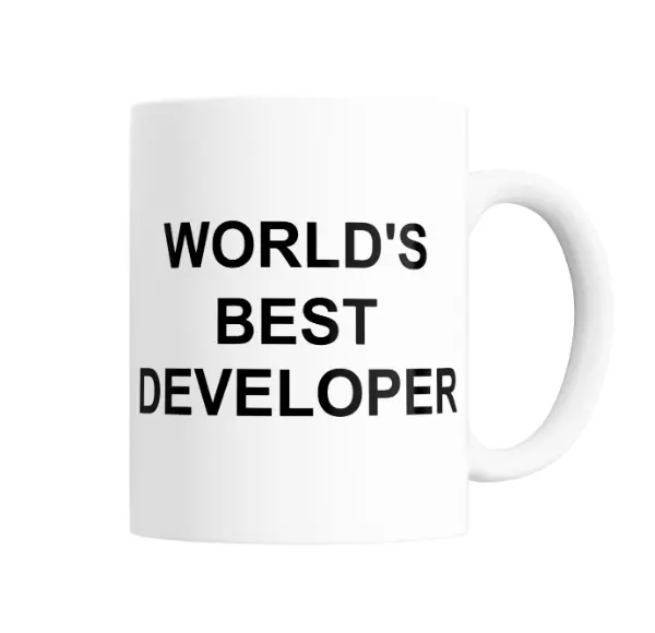 Taza de Cerámica World's Best Developer