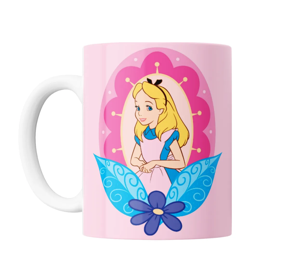 Taza de Cerámica Alicia Disney Flor Azul - vista 2