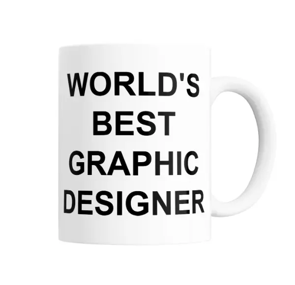 Taza de Cerámica World's Best Graphic Designer