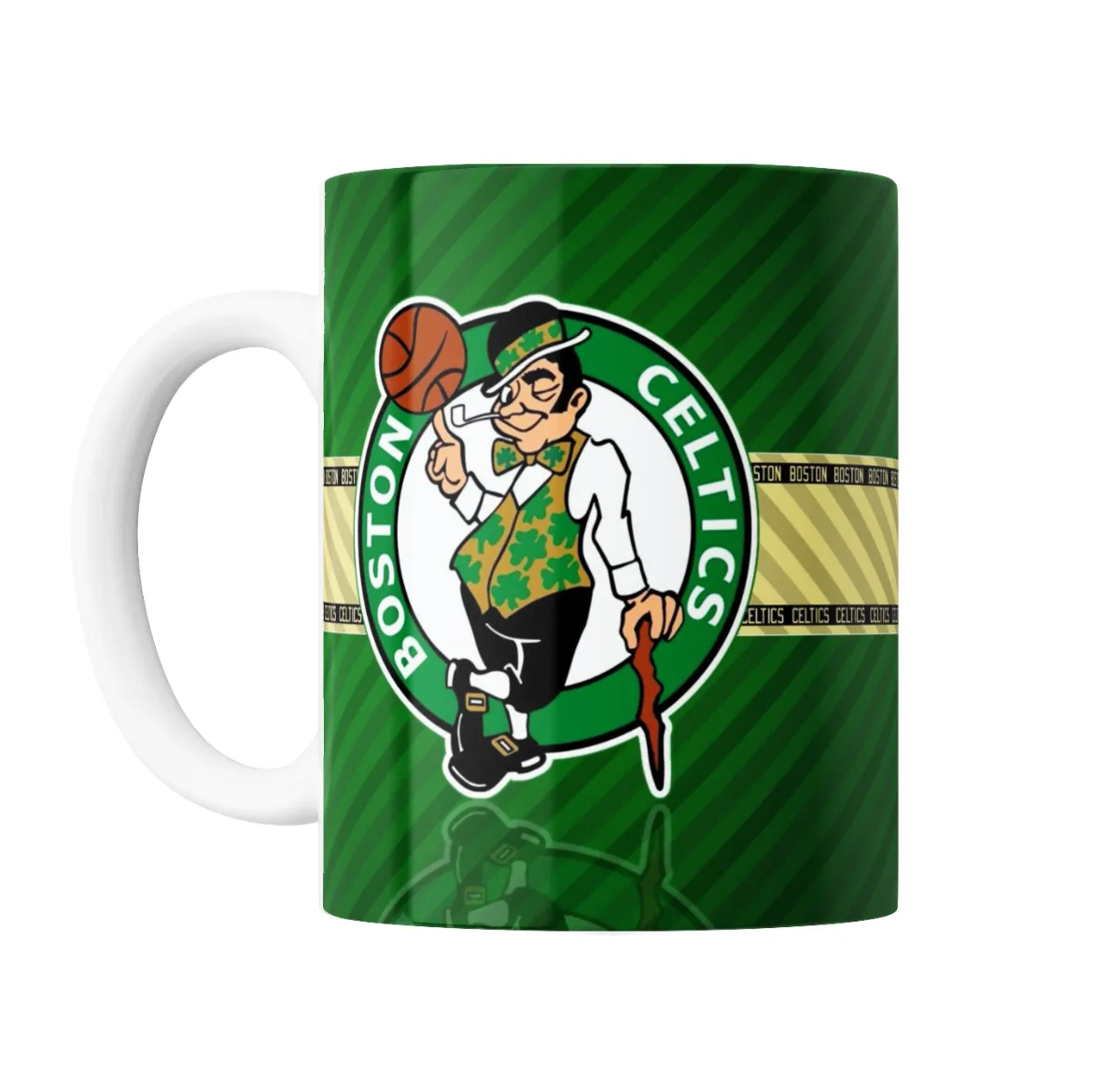 Taza de Cerámica Boston Celtics Leprechaun Trébol - vista 2
