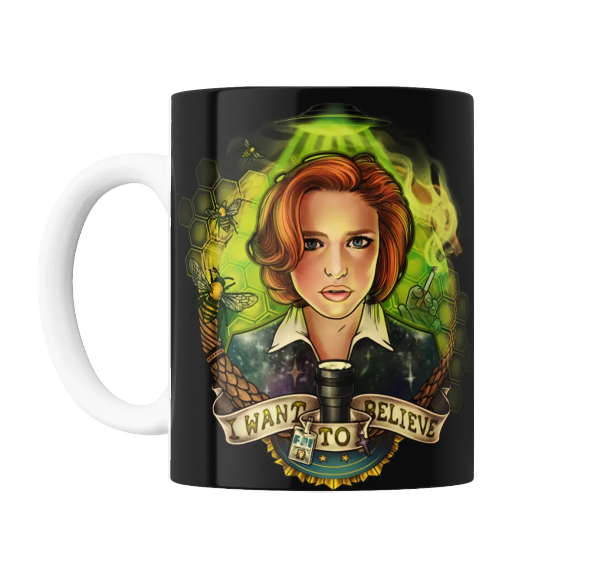 Taza de Cerámica X Files Dana Scully I Want to Believe - vista 2