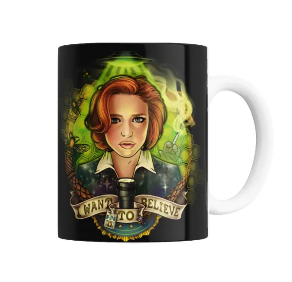 Taza de Cerámica X Files Dana Scully I Want to Believe