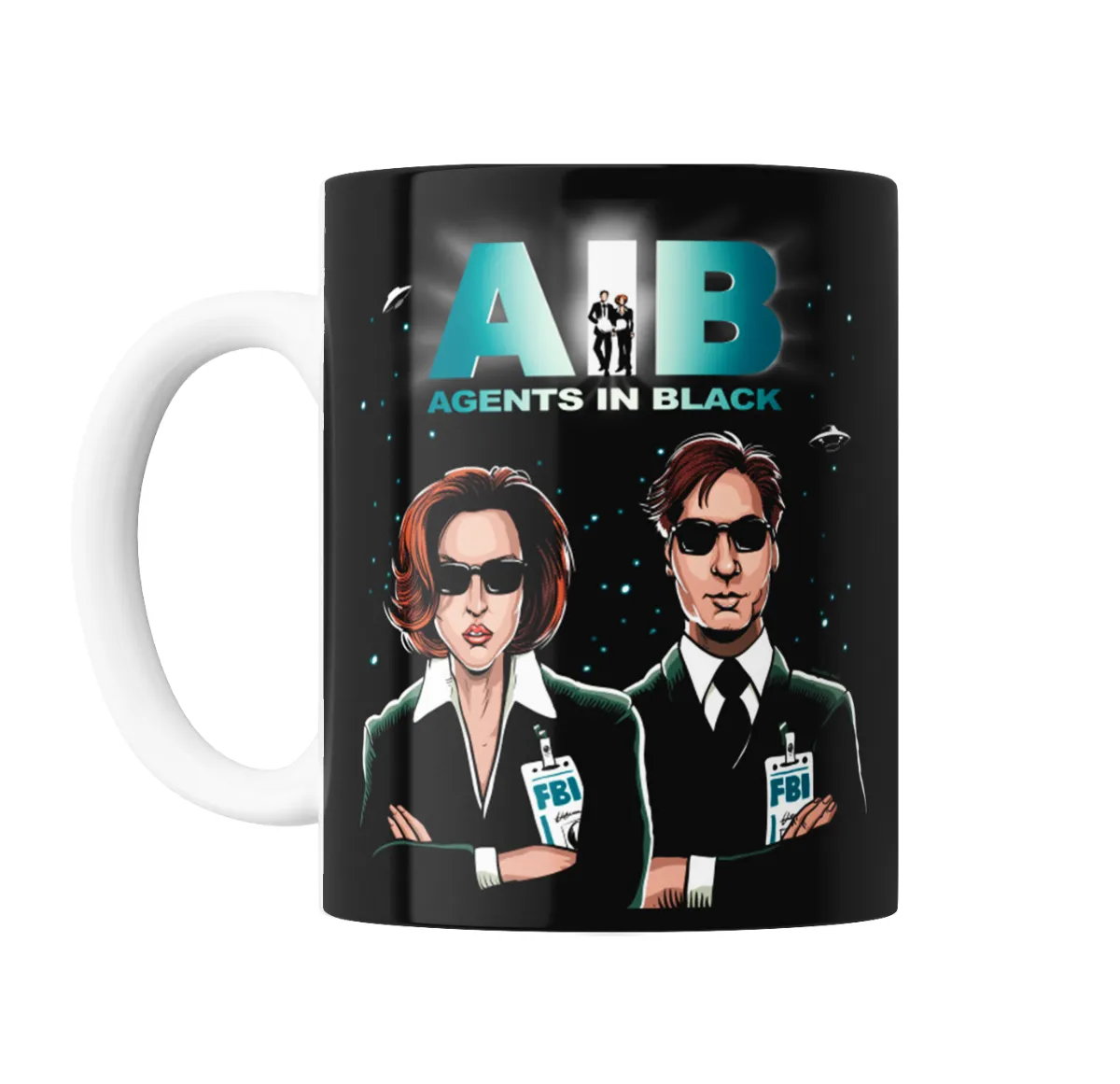 Taza de Cerámica X Files Agents in Black Mulder y Scully - vista 2