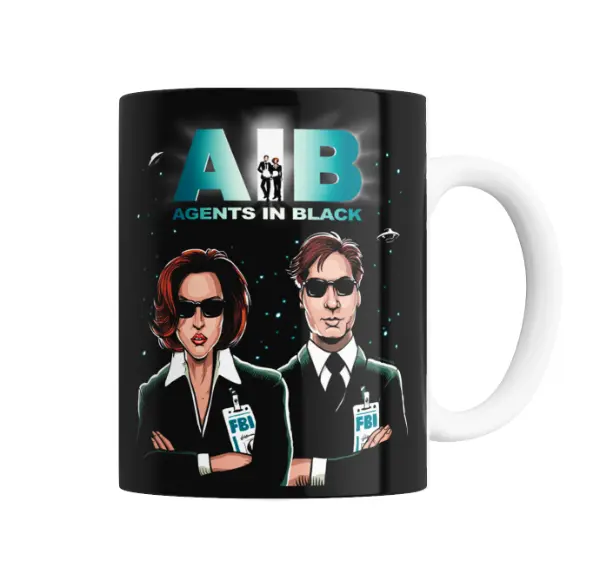 Taza de Cerámica X Files Agents in Black Mulder y Scully