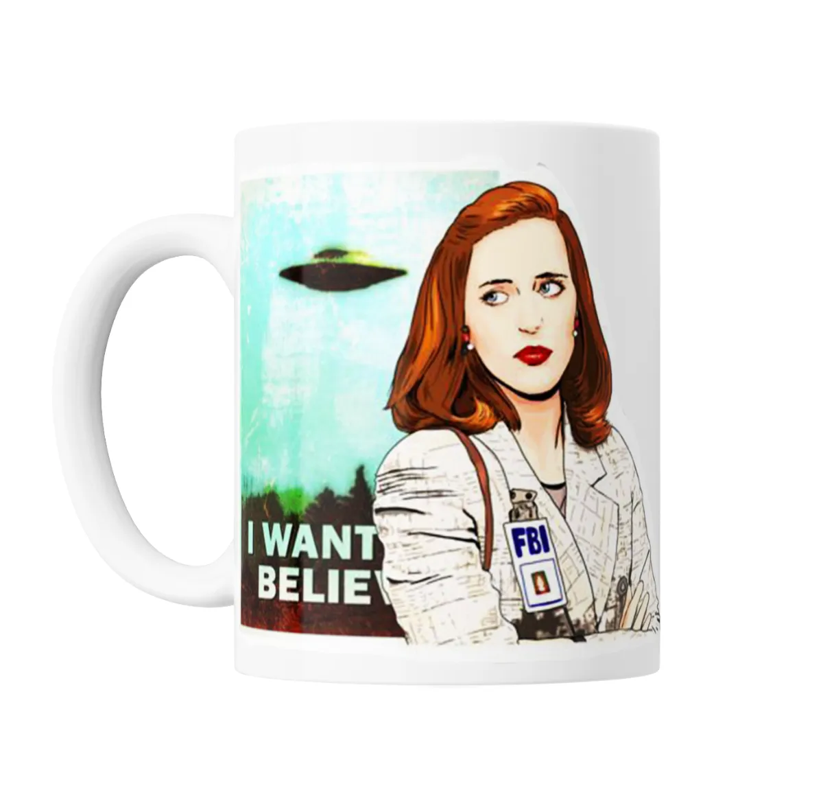 Taza de Cerámica X Files Scully I Want to Believe - vista 2