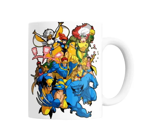 Taza de Cerámica X-Men Animados Equipo Completo