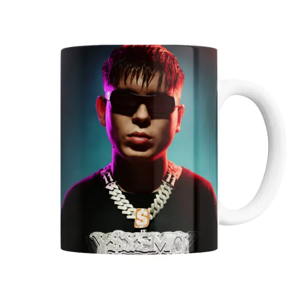 Taza de Cerámica Ysy A Lentes y Cadena