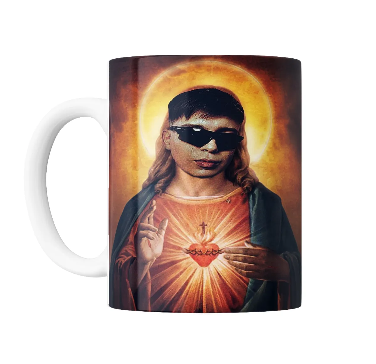 Taza de Cerámica YSY A Sagrado Corazón con Lentes - vista 2