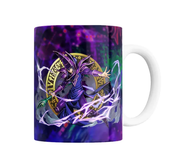 Taza de Cerámica Yu Gi Oh Mago Oscuro Rayos