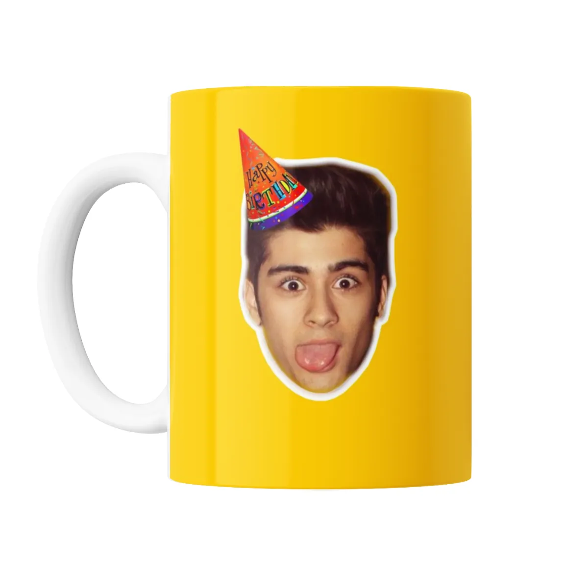 Taza de Cerámica Zayn Malik Cumpleaños con Gorro de Fiesta - vista 2