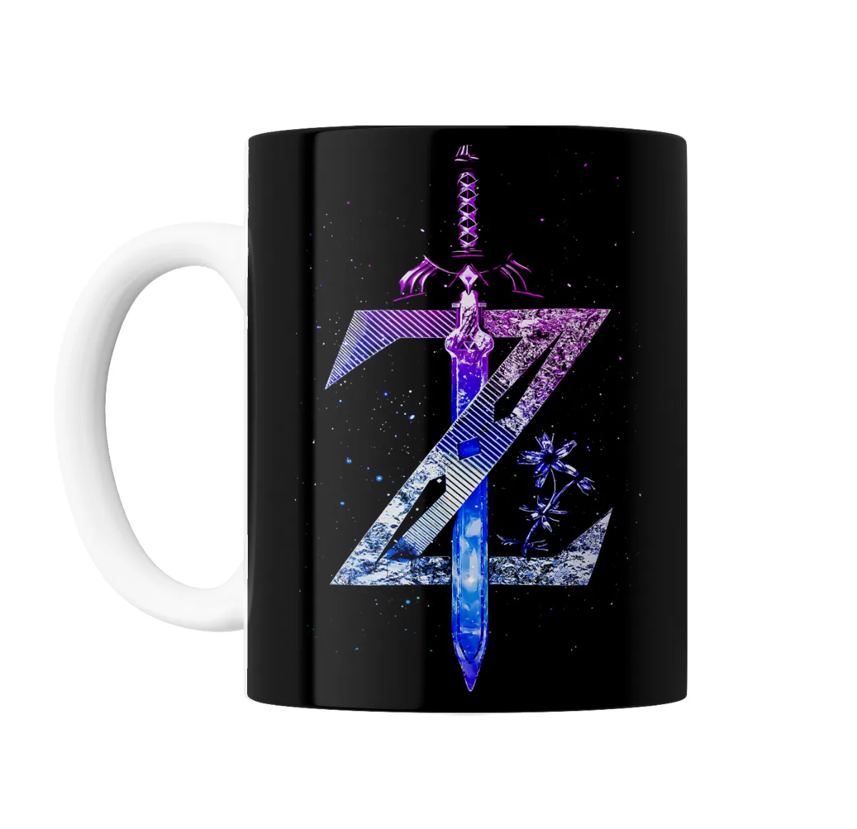 Taza de Cerámica Zelda Espada Maestra y Logo Galáctico - vista 2
