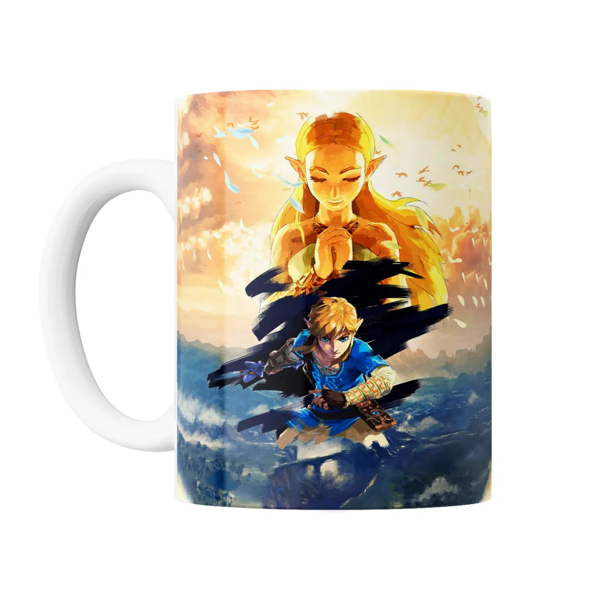 Taza de Cerámica Zelda Link y Zelda Aliento de lo Salvaje - vista 2