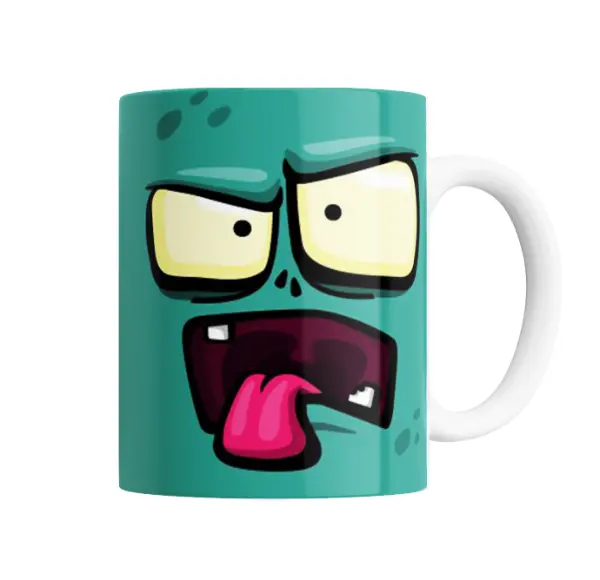 Taza de Cerámica Zombie Infection Cara de Zombie
