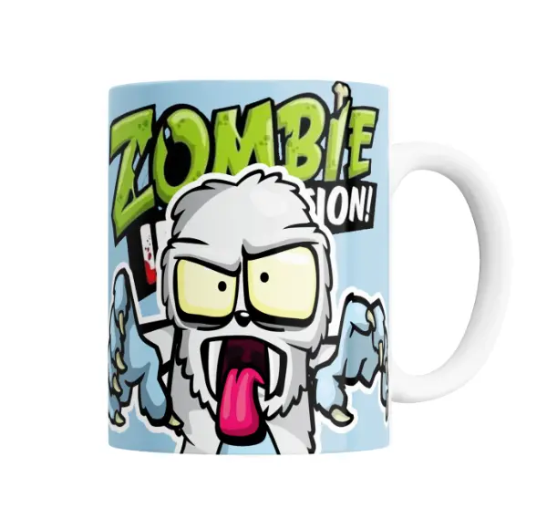 Taza de Cerámica Zombie Infection Zombie Colmillos