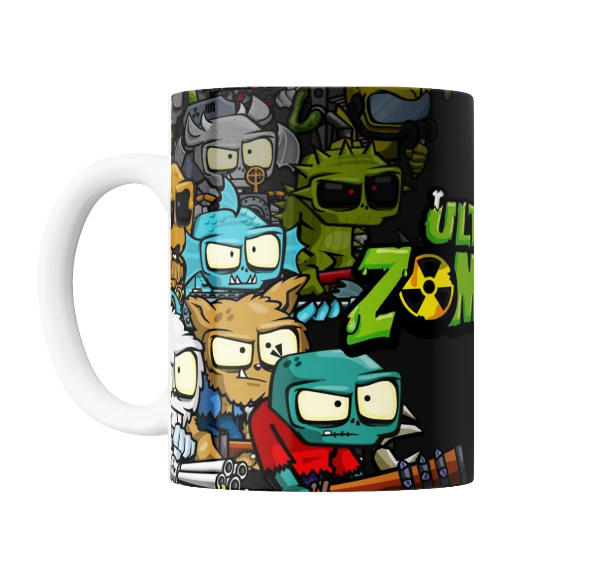 Taza de Cerámica Zombie Infection Ultra Zombies Personajes Verdes - vista 2