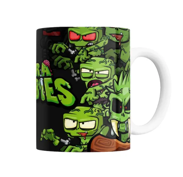 Taza de Cerámica Zombie Infection Ultra Zombies Personajes Verdes