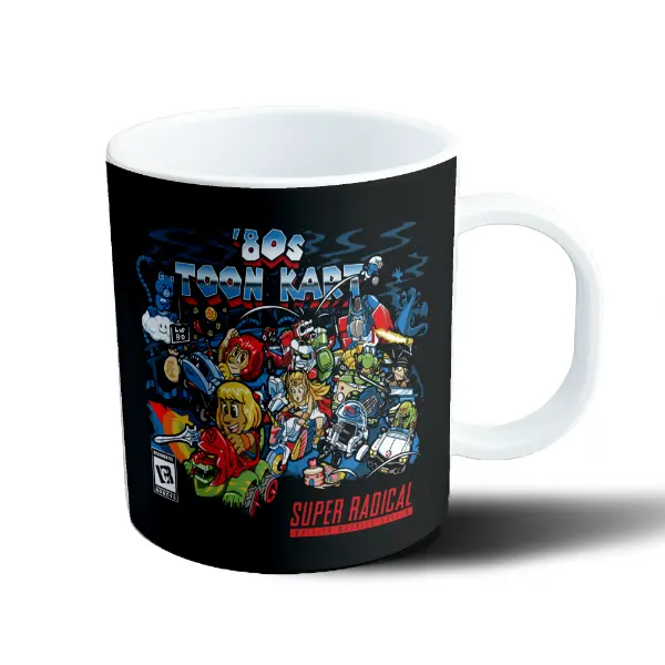 Taza de Plástico 80s Toon Kart Super Radical