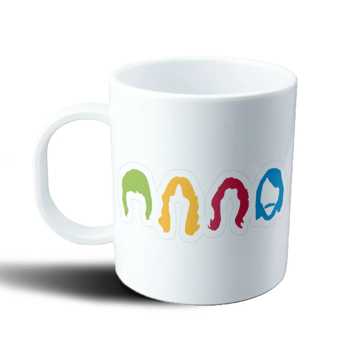 Taza de Plástico Abba Siluetas de Colores - vista 2