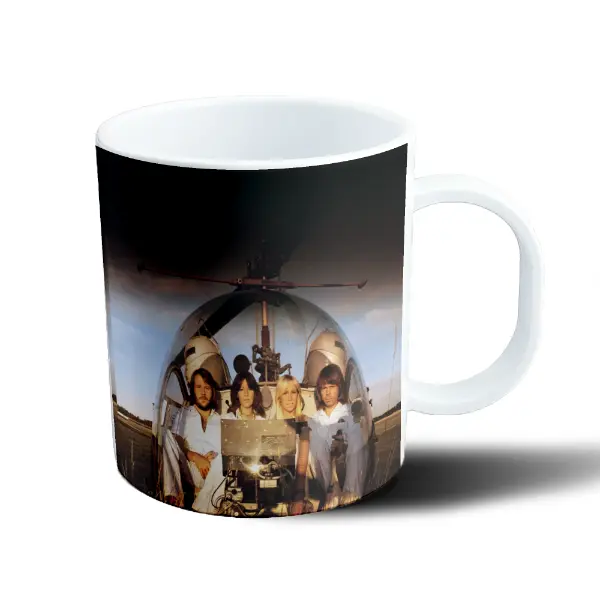 Taza de Plástico Abba en Helicóptero