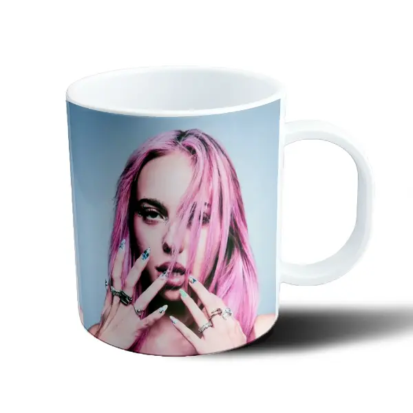 Taza de Plástico Adela Pelo Rosa