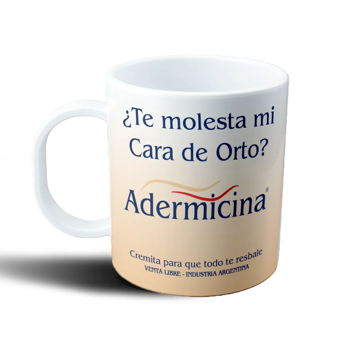 Taza de Plástico Adermicina Cara de Orto - vista 2