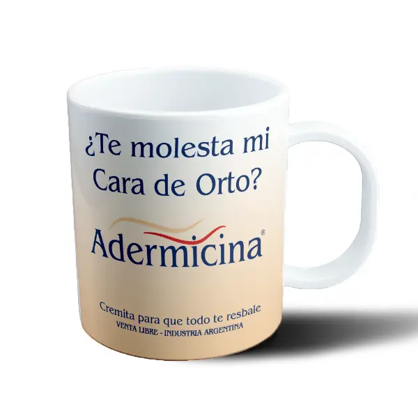 Taza de Plástico Adermicina Cara de Orto