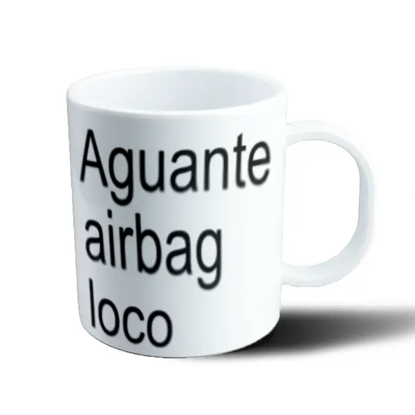 Taza de Plástico Airbag Aguante Loco